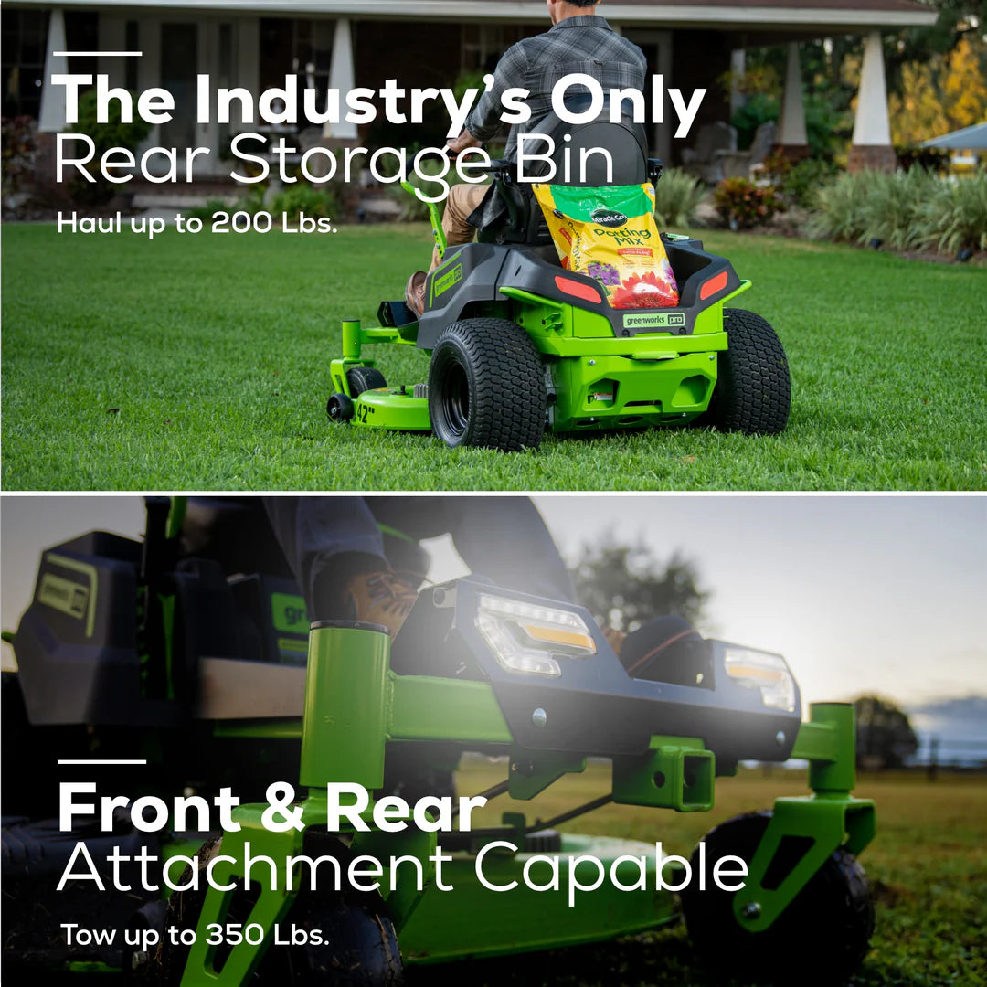 Greenworks Pro 82V 42-inch CrossoverZ Ride-On Zero Turn Mower Greenworks Pro 82V 42-inch CrossoverZ Ride-On Zero Turn Mower