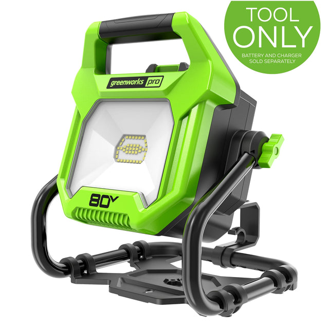 Greenworks 80V AC/DC 2,500 Lumen LED Work Light (Tool Only)