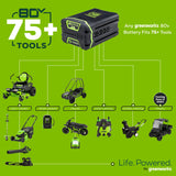 Green works 12 IN 80V Power Shovel