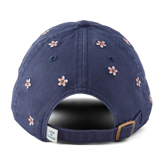 Life Is Good Daisy Ditsy Pattern Chill Cap - Darkest Blue