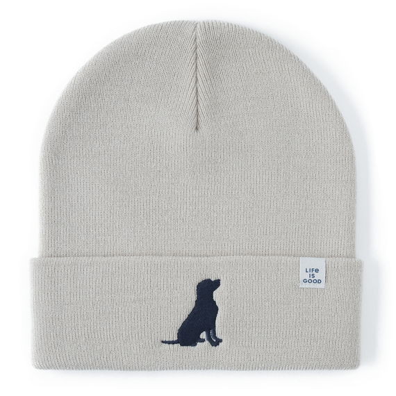 Life Is Good Wag On Lab Cuff Beanie Putty white