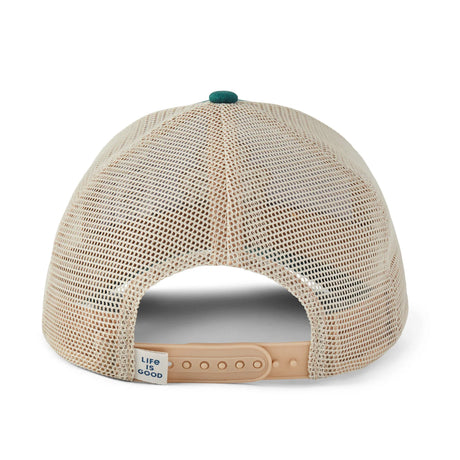 Life Is Good Adult Celtic Clover Trucker - Spruce Green