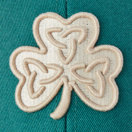Life Is Good Adult Celtic Clover Trucker - Spruce Green