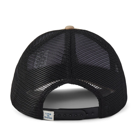 Life Is Good Adult Evergreen Tree Trucker - Tan