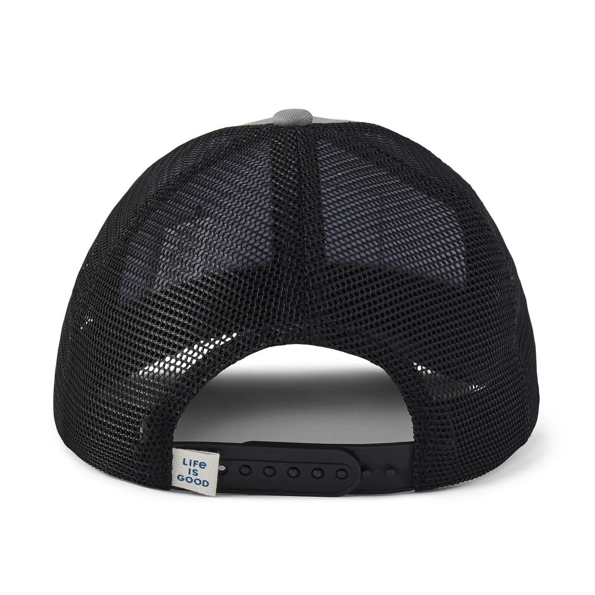 Life Is Good Adult Flag Trucker - Slate Gray