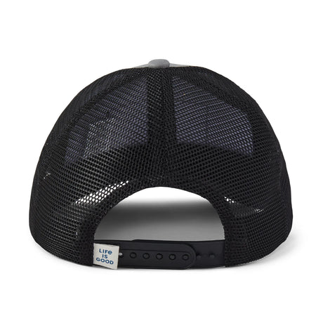 Life Is Good Adult Flag Trucker - Slate Gray