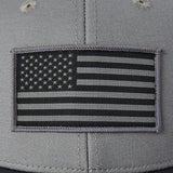 Life Is Good Adult Flag Trucker - Slate Gray