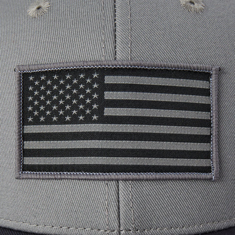 Life Is Good Adult Flag Trucker - Slate Gray