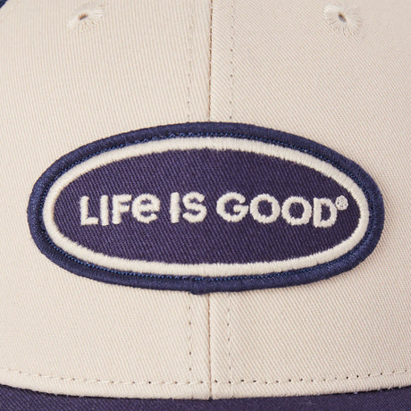 Life Is Good Adult LIG Oval Trucker - Birch White