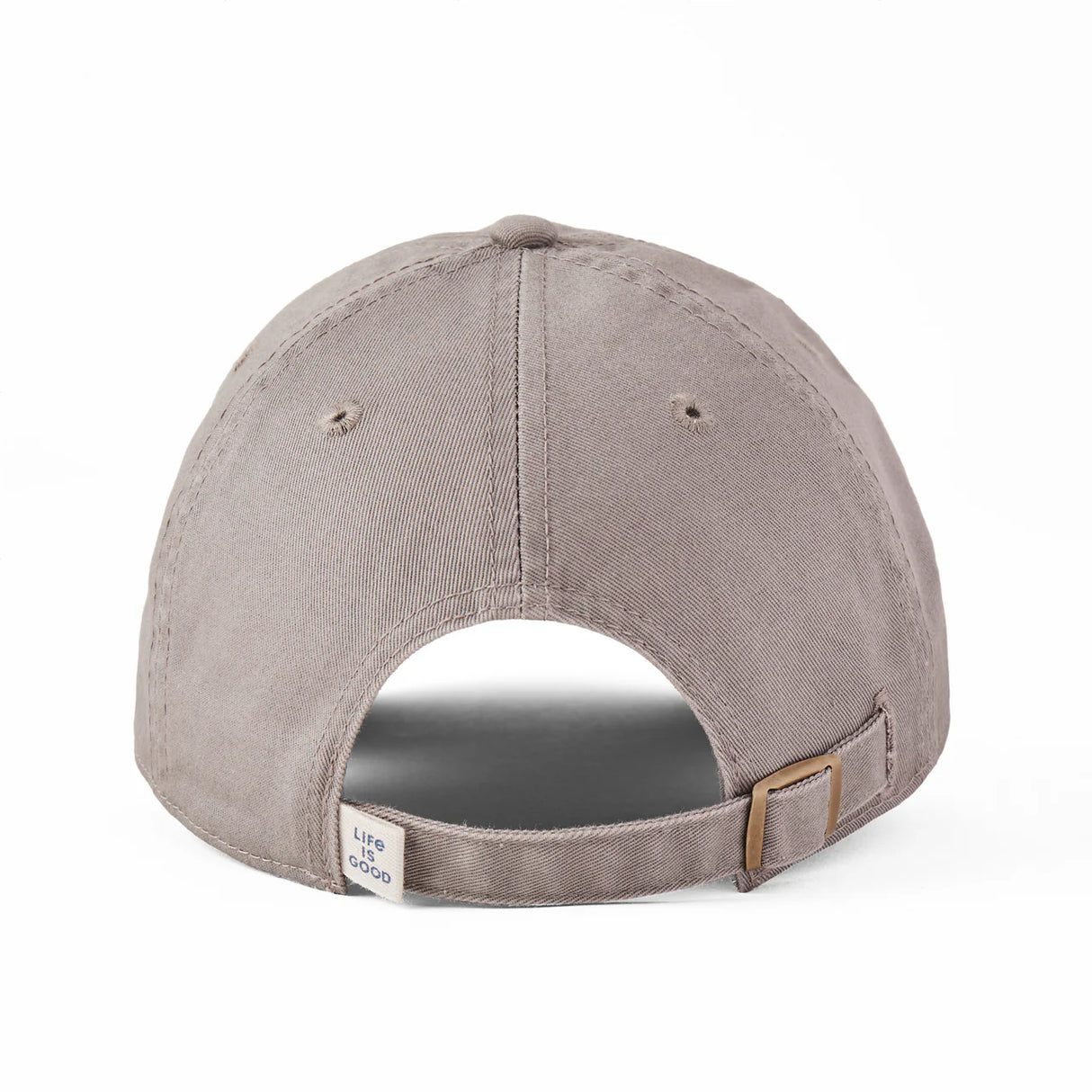 Life Is Good Adult LIG Vintage Wordmark Stacked Chill Cap - Slate Gray