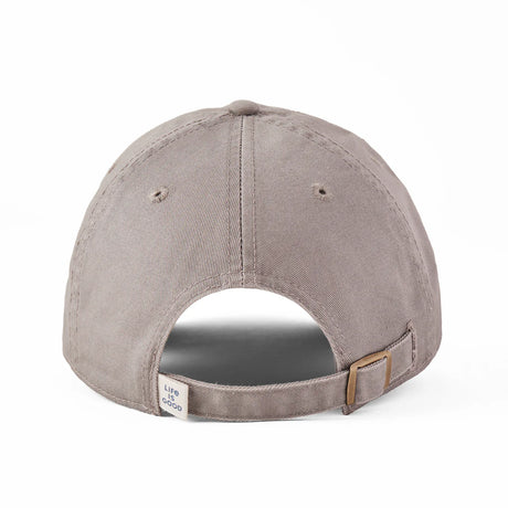 Life Is Good Adult LIG Vintage Wordmark Stacked Chill Cap - Slate Gray