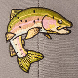 Life Is Good Adult Rainbow Trout Trucker - Slate Gray