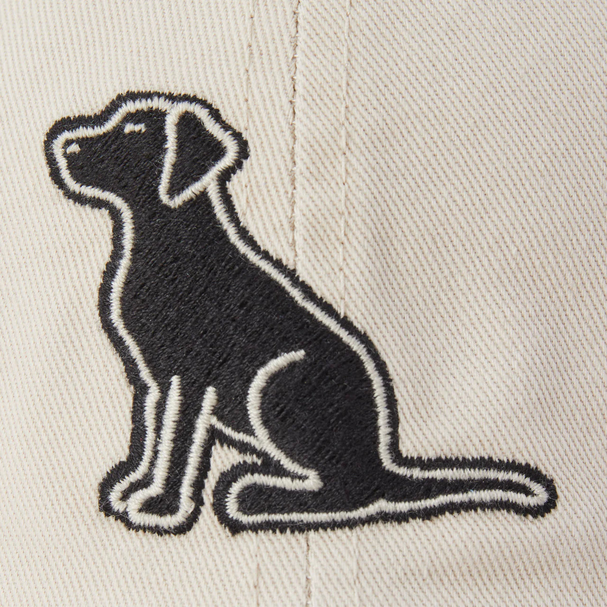 Life Is Good Adult Sitting Dog Chill Cap - Bone