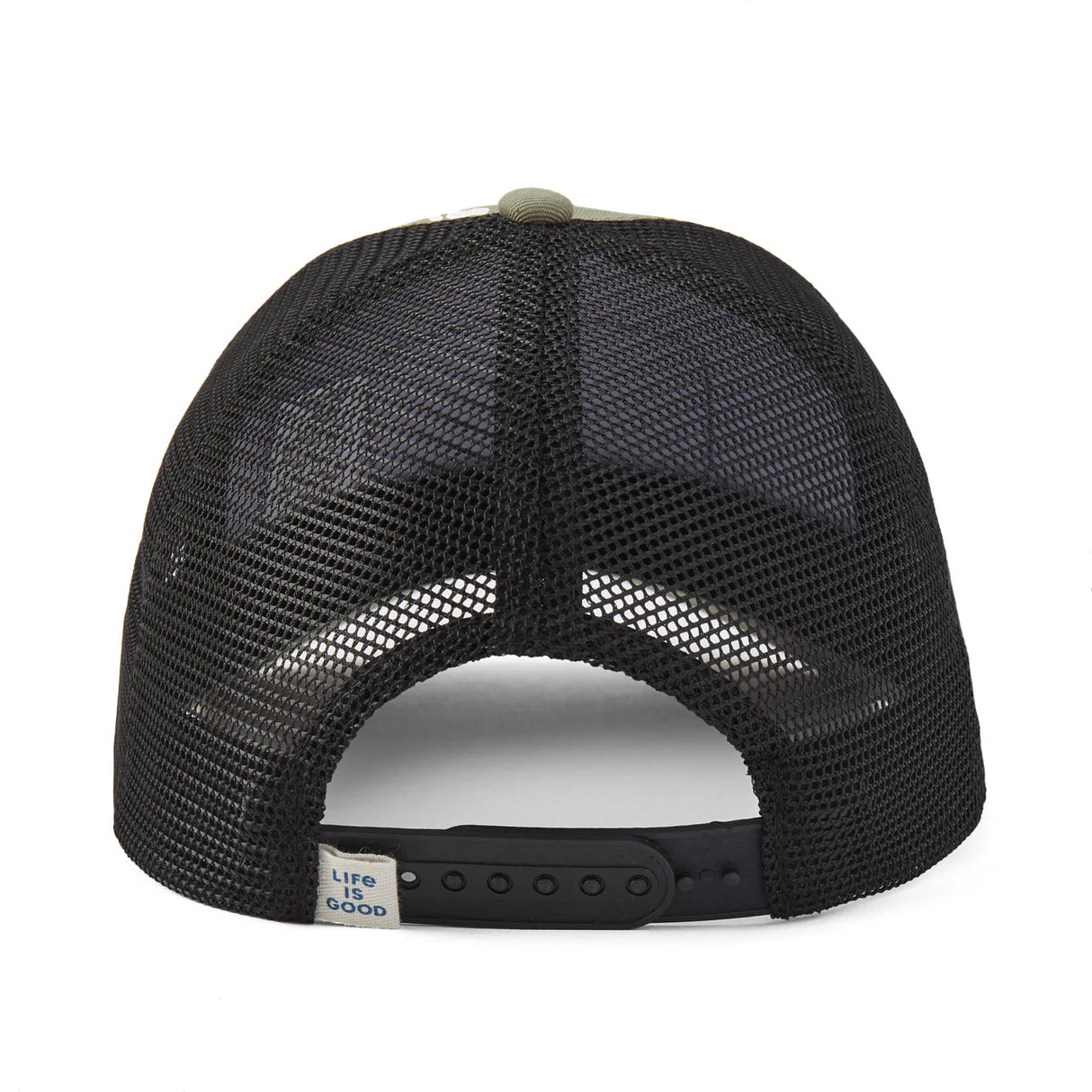 Life Is Good Adult Sunset Mountain Trucker - Moss Green