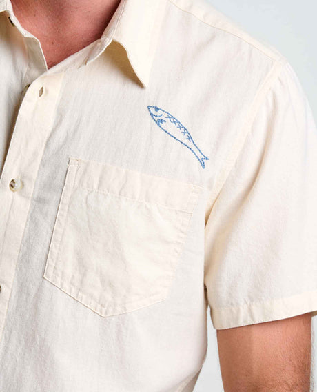 Toad & Co Airscape Shirt Embroidered - Salt Embroidery