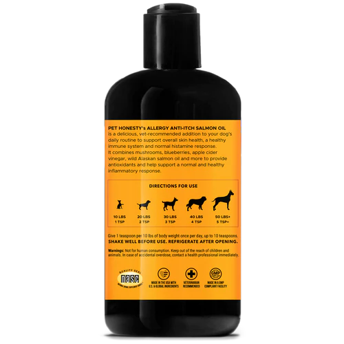 Pet Honesty Allergy Anti-Itch Salmon Oil - Turkey