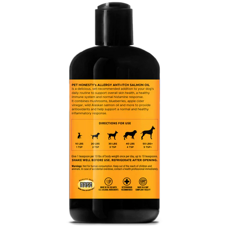 Pet Honesty Allergy Anti-Itch Salmon Oil - Turkey