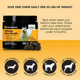 Pet Honesty Allergy Skin Health Supplement Chews - Salmon