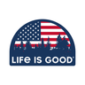 Life Is Good American Landscape Decal Darkest blue