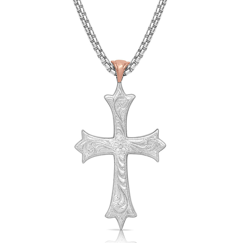 Montana Silversmiths American Legends Embracing Faith Cross Necklace