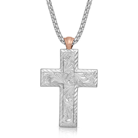 Montana Silversmiths American Legends Mosaic Cross Necklace