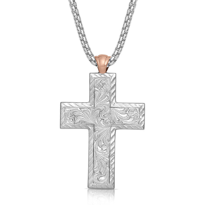 Montana Silversmiths American Legends Mosaic Cross Necklace