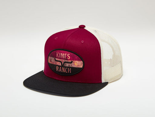 Kimes Ranch American Standard Trucker Hat Dark red