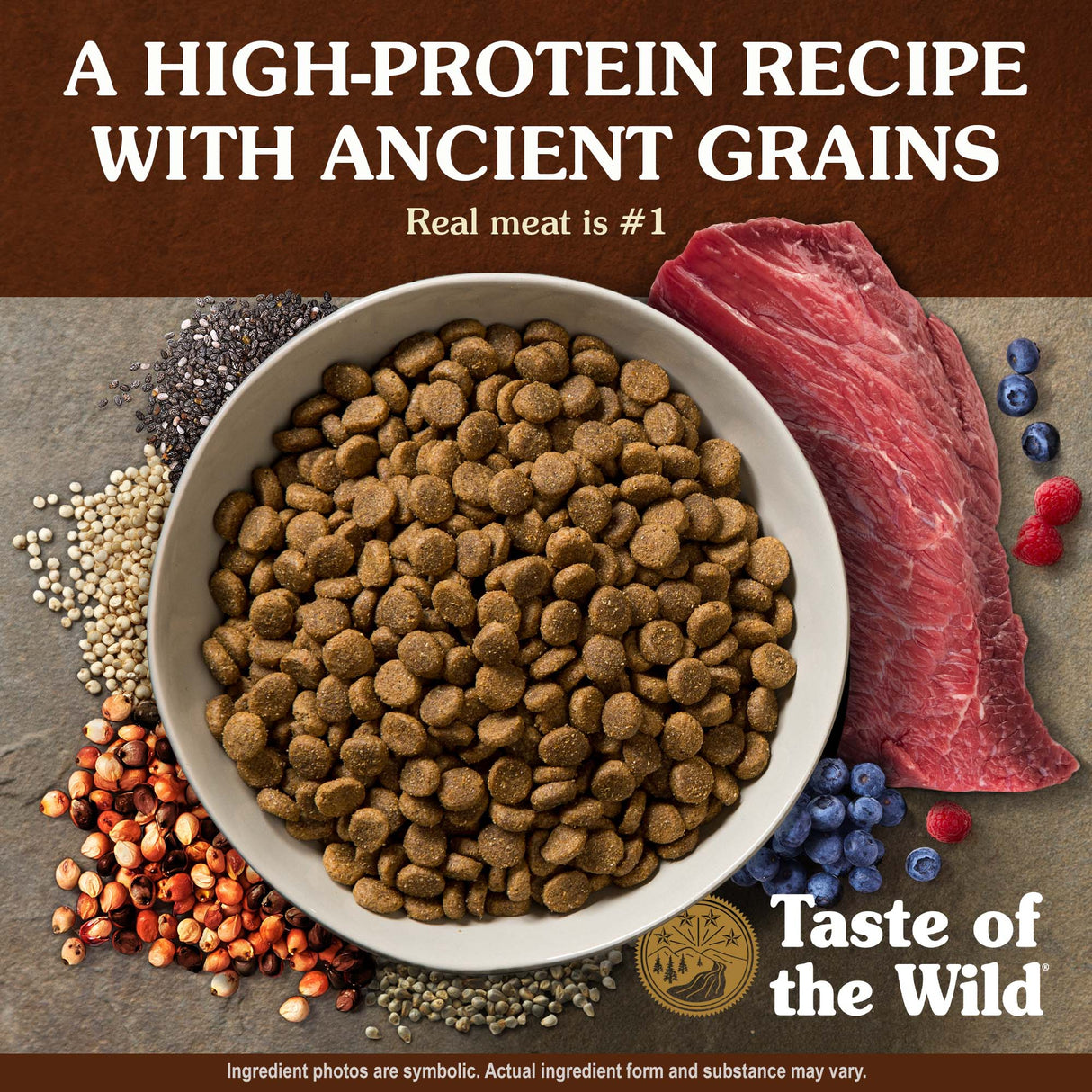 Taste of the Wild Ancient Prairie Canine Recipe with Roasted Bison & Roasted Venison - 14 LB