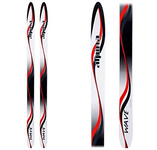 Alpina Wave Youth Xc Touring Skis, 100cm Redwave