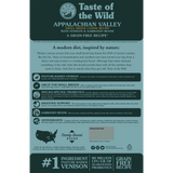 Taste of the Wild Appalachian Valley Small Breed Canine Recipe with Venison & Garbanzo Beans - 5 LB