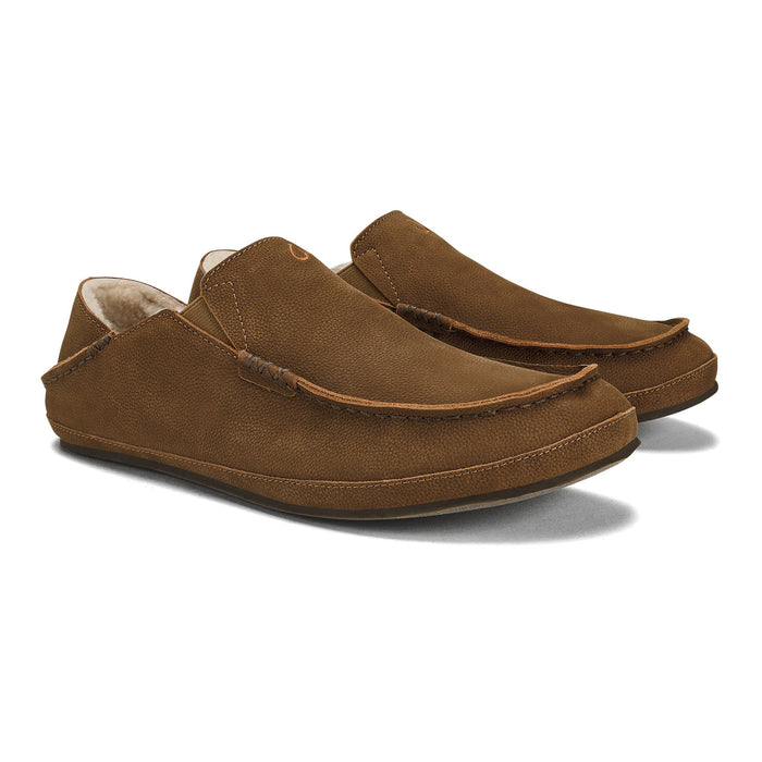 Olukai Men's Moloa Slipper - Kona Coffee/Kona Coffee Kona Coffee/Kona Coffee