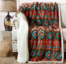 Carstens Inc Wrangler Southwest Horizon Throw Brownturquoise