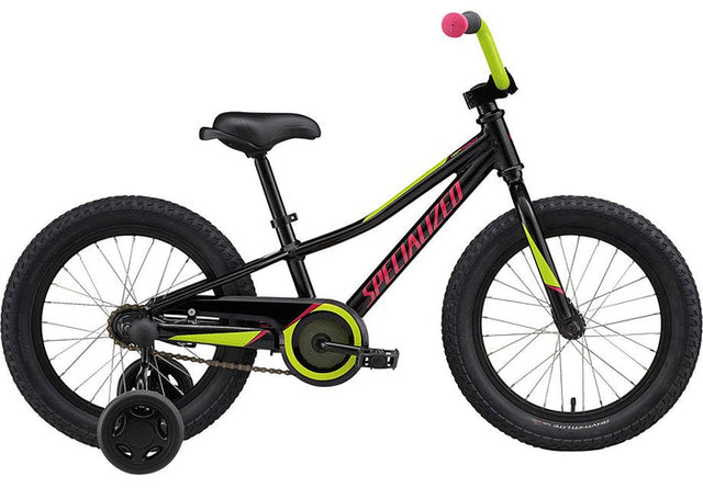 SPECIALIZED Riprock Coaster 16 Bike, Black Gold Pearl/Pearl Hyper Green/Pink Blk/grn/pink