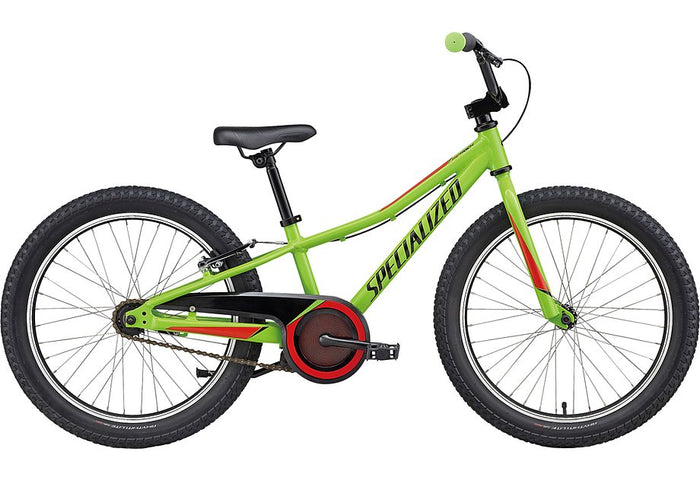 SPECIALIZED Riprock Coaster 20 Bike, Monster Green/Nordic Red/Black Reflective Grn/rd/blk