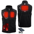 Action Heat Mens 5v Heated Performance Fleece Vest Black