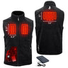 Action Heat Mens 5v Heated Performance Fleece Vest Black