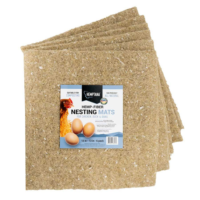 Hemptana Hemp Fiber Nesting Mat - 6 Pack