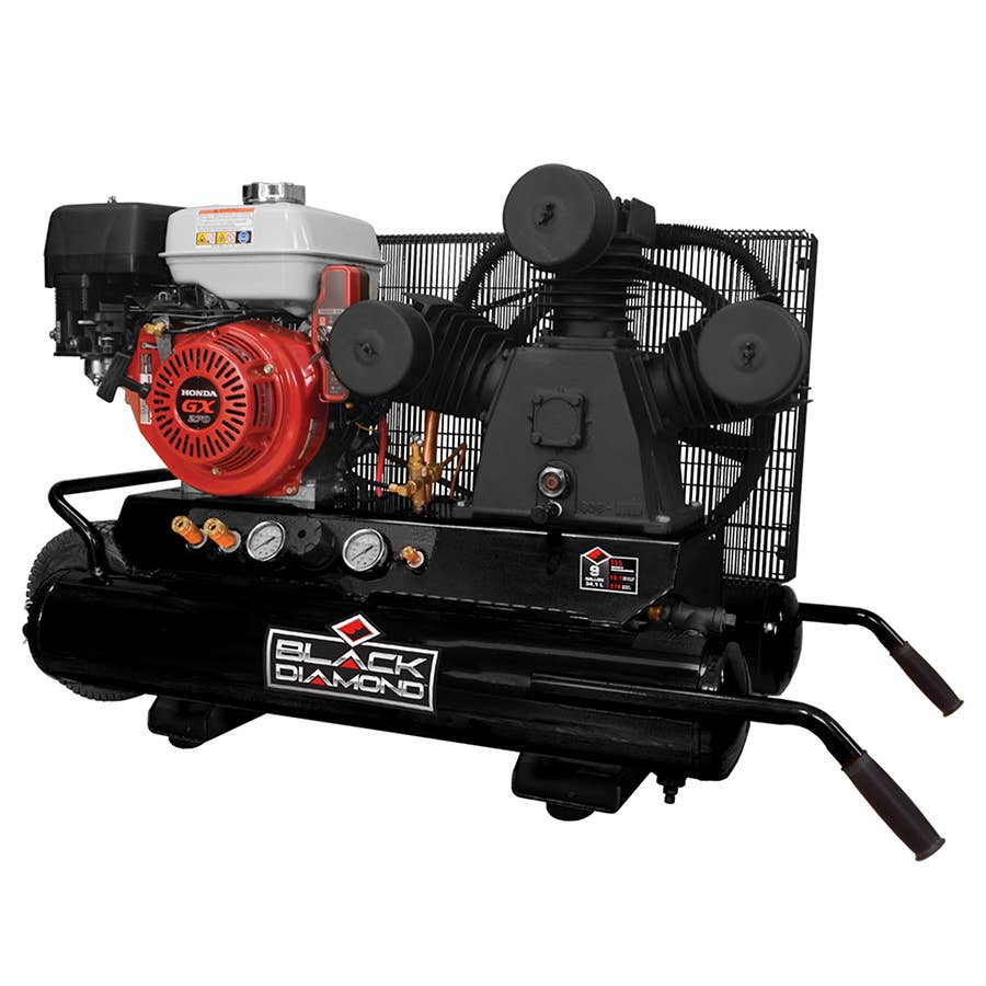 Black Diamond 9 Gallon WB Honda Gas Air Compressor