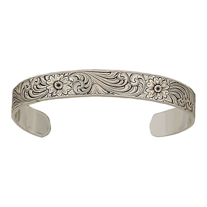 Montana Silversmiths Antiqued Montana Classic Engraved Narrow Cuff Bracelet