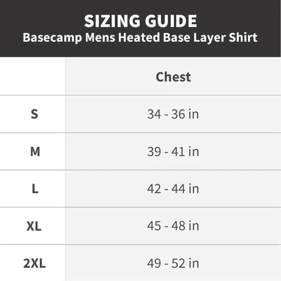 Gobi Heat Men’s Basecamp Heated Base Layer Shirt (3-Zones)