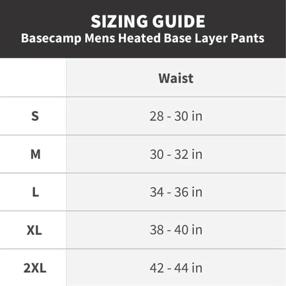 Gobi Heat Men's Basecamp Heated Baselayer Pants (2-Zones)