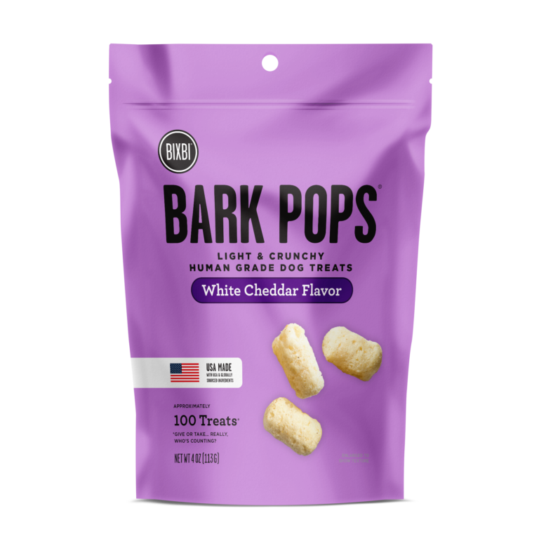 BIXBI Pet Bark Pops for Dogs - White Cheddar Recipe - 4oz White Cheddar