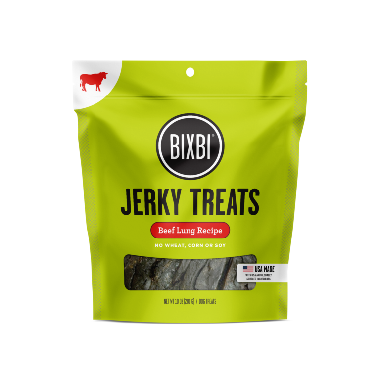 BIXBI Pet Original Jerky Treats for Dogs - Beef Lung Recipe - 10oz. Beef Lung