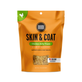 BIXBI Pet Skin & Coat Jerky Treats for Dogs - Chicken Recipe - 5oz / 12oz Chicken