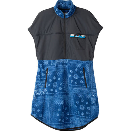 Kavu Women's Neve Fleece Cape Dress Blue bandana