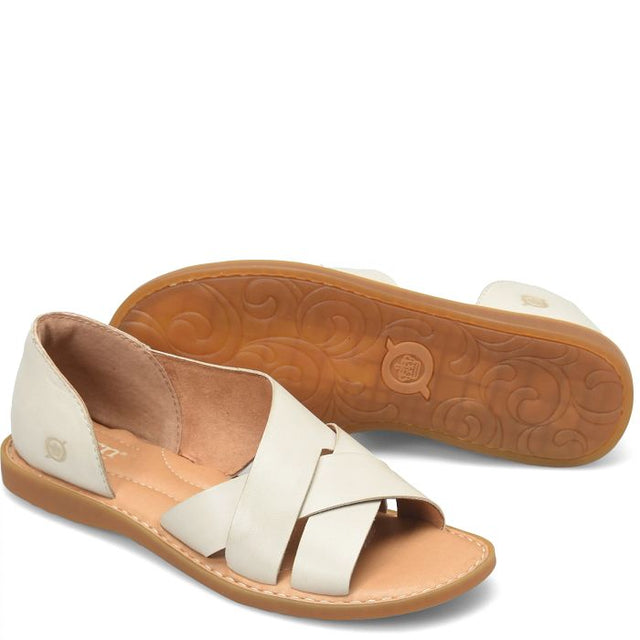 Born Women's Ithica Sandal - Cream/Lino Cream/Lino