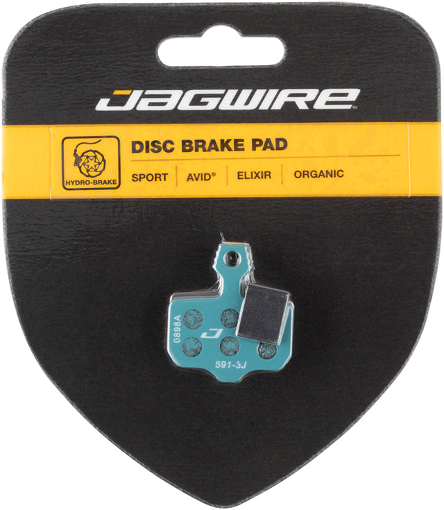 Jagwire Sport Organic Disc Brake Pads - For Various Sram Level And Avid Elixir Models Black