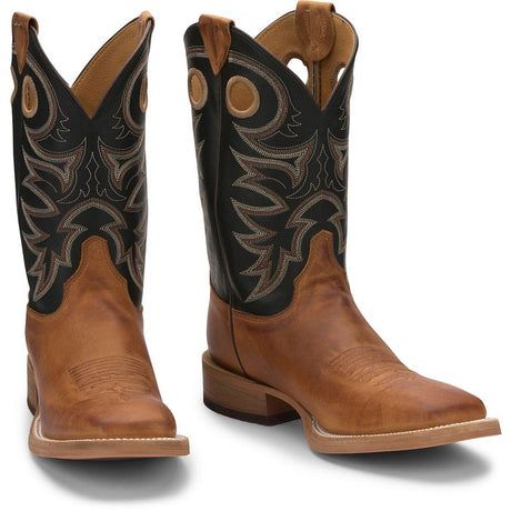 Justin Men's Caddo 11" Western Boot Tobacco Cowhide