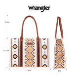 Wrangler Southwestern Pattern Canvas Tote