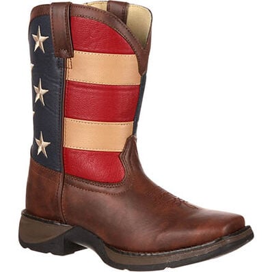 Kids' Lil' Durango Patriotic Western Flag Boot Americanflag